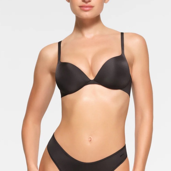 NWT Skims Women’s Ultimate Collection Push-Up Plunge Bra in Onyx - Size:32DD - Picture 1 of 8